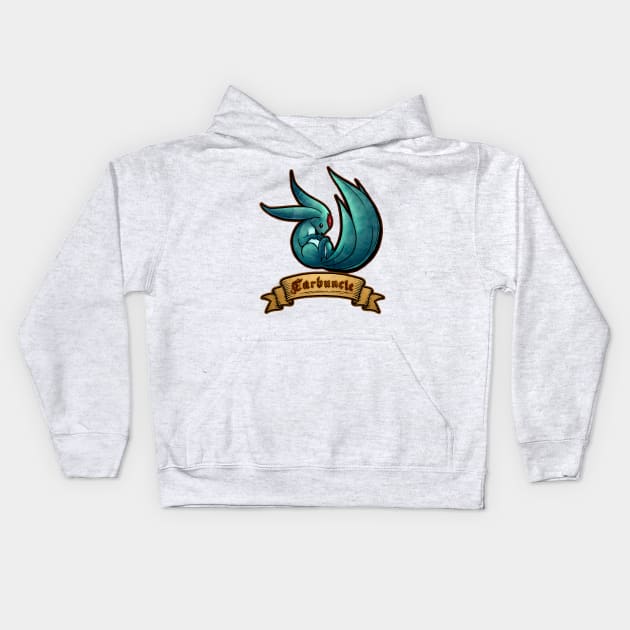 Carbuncle Kids Hoodie by mcashe_art